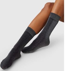 NWOT Ines shimmery socks (black, Swedish Stockings)